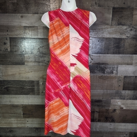 New Donna Karan Graphic Bodycon Formal Dress size 2 - Picture 6 of 9